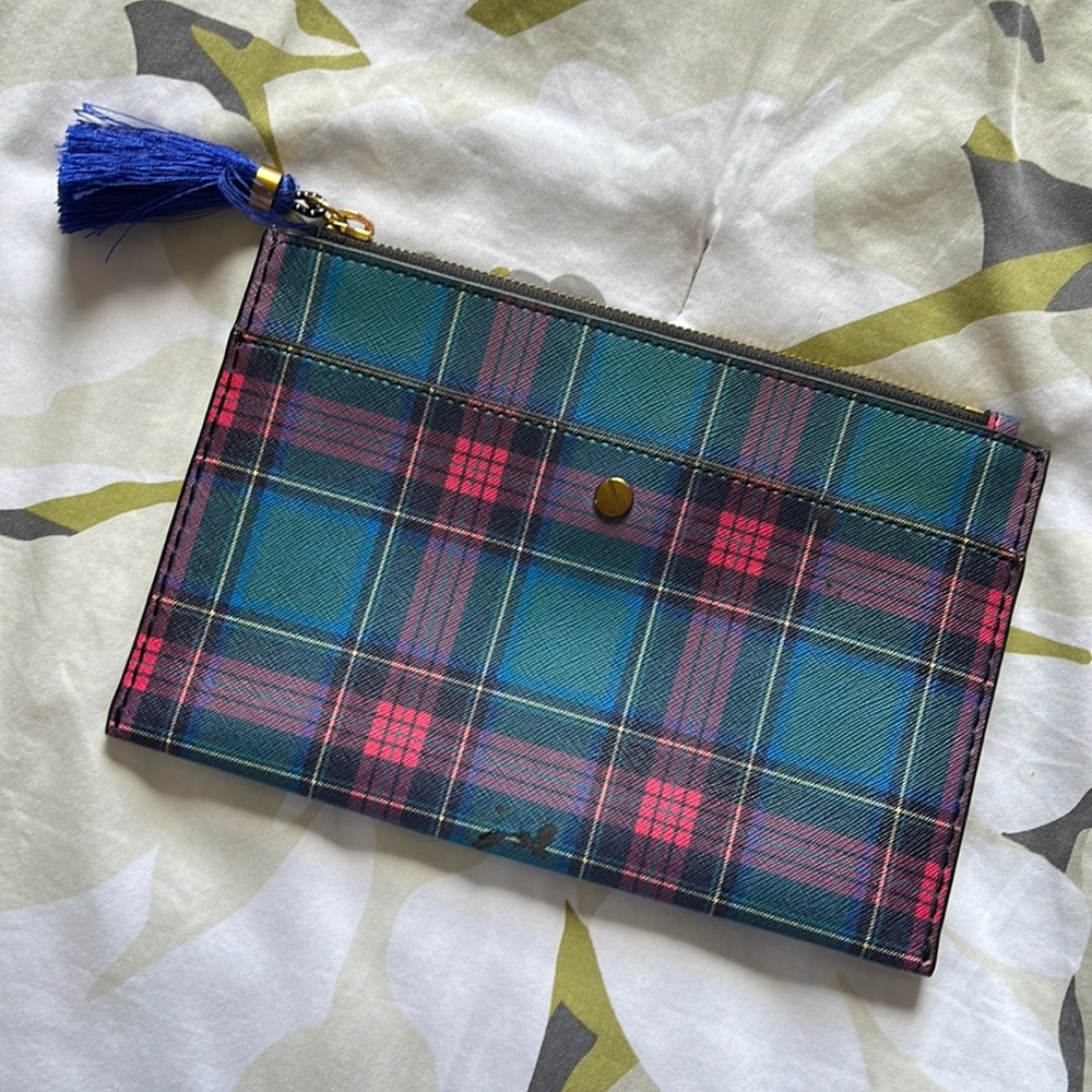 J.Crew Plaid Clutch